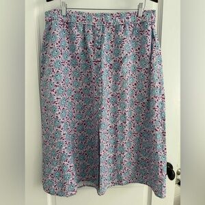 Loft floral cotton skirt XL
